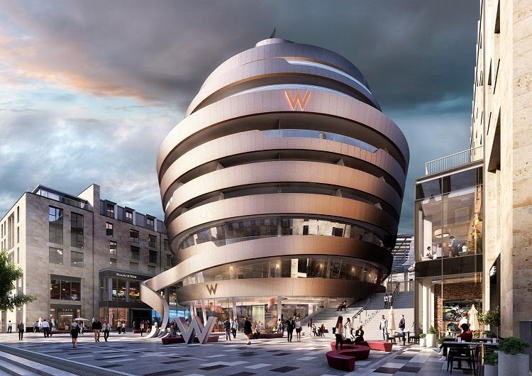 The eye-catching W Edinburgh Hotel, on James Craig Walk in the city's New Town, will have 214 rooms, a restaurant, a rooftop bar, and a spa. It will also add a 39-room aparthotel in the next-door A-listed tenement and is due to open its doors later this year.