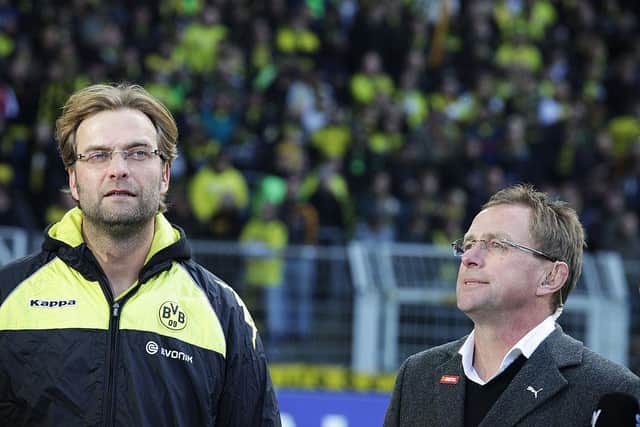 Rangnick is said to have influenced German managers including Thomas Tuchel and Jurgen Klopp (pictured). (Photo credit BARTEK WRZESNIOWSKI/AFP via Getty Images)