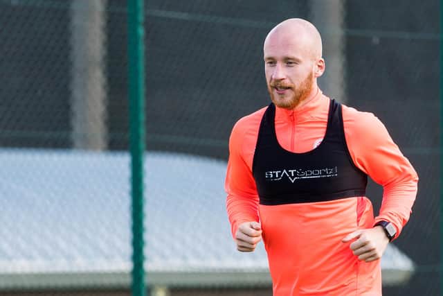Boyce in training ahead of Sunday's League Cup game. (Photo by Ross Parker / SNS Group)