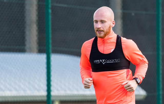 Boyce in training ahead of Sunday's League Cup game. (Photo by Ross Parker / SNS Group)