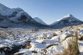 Glen Coe in the snow. Picture: Adobe