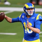 Jared Goff started off the season in spectacular form for the LA Rams but has struggled in recent weeks. Picture: Joe Scarnici/Getty Images