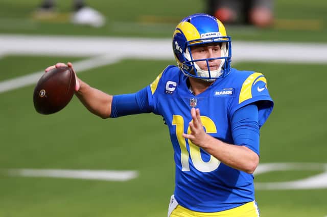Jared Goff started off the season in spectacular form for the LA Rams but has struggled in recent weeks. Picture: Joe Scarnici/Getty Images