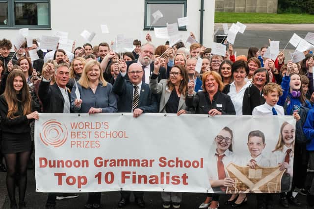 Dunoon Grammar is the only Scottish entrant in the running for a prestigious prize recognising the world's best schools, nominated for great community collaboration. Picture: Ronnie Cairns
