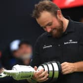 Shane Lowry of Ireland poses with the claret jug open trophy after winning the 148th Open Championship held on the Dunluce Links at Royal Portrush Golf Club on July 21, 2019 in Portrush, United Kingdom. (Photo by Andrew Redington/Getty Images)