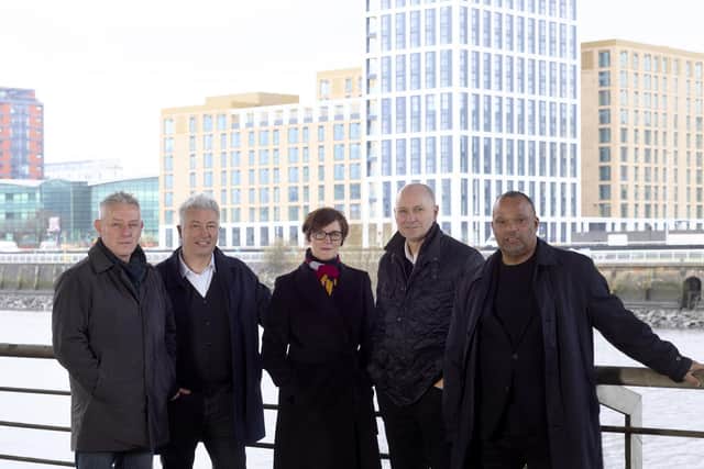David Ross, Fraser Low, Pamela Ross, Peter Moran, Richard MacDonald of Keppie Design in Glasgow.