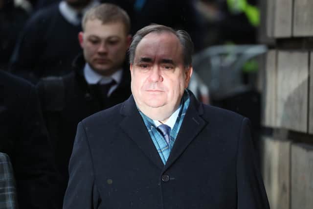 Former Scottish first minister Alex Salmond leaving the High Court in Edinburgh. Picture: Andrew Milligan/PA Wire