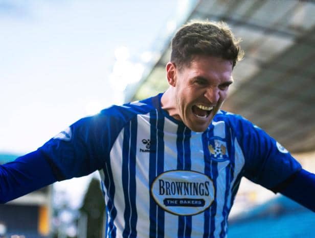 Kyle Lafferty scored 13 goals in a short stay at Kilmarnock.  (Photo by Roddy Scott / SNS Group)