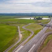 Looking south to the Stanley and Tullybelton junction on the new dualled section. Picture: Transport Scotland