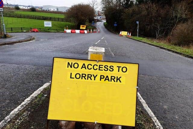 One of the Brexit lorry parks being used to help cope with customs checks