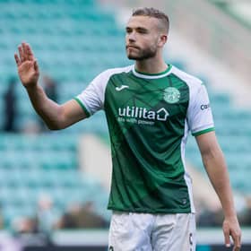 Hibs defender Ryan Porteous is wanted by English Championship side Blackburn Rovers. (Photo by Ross Parker / SNS Group)