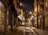 The Shambles in York at Christmas