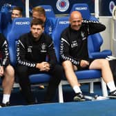 Michael Beale and Steven Gerrard have both been linked with a return to Rangers. Picture: SNS
