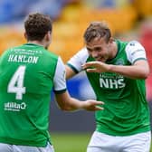 Hibernian captain Paul Hanlon has defended his team-mate Ryan Porteous in the aftermath of the red card he received in Sunday's 2-1 defeat against Rangers at Ibrox. (Photo by Mark Scates / SNS Group)