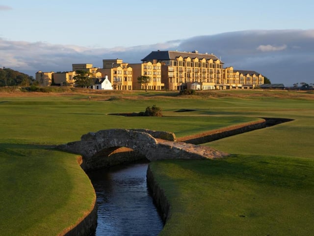 Located in St Andrews between the glorious West Sands Beach and the world-famous gold course of the same name, the Old Course Hotel is a dream destination for golfers and non-golfers alike. The Kohler Waters Spa offers luxury spa treatments and includes a relaxation area, a rooftop hot tub, a swimming pool and fitness center. The 3 AA-Rosette Road Hole Restaurant features fine dining and over 200 whiskeys, while the Sands Grill serves fresh seafood in informal surroundings, and there's also a traditional pub to enjoy relaxed Scottish hospitality.