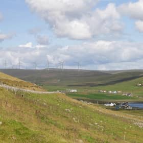 The construction of the Viking wind farm on Shetland is part of SSE's major investment programme to help the UK's green recovery from coronavirus.