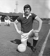 Drew Busby at a Hearts training session at Tynecastle in April 1976 (Picture: Stan Warburton)