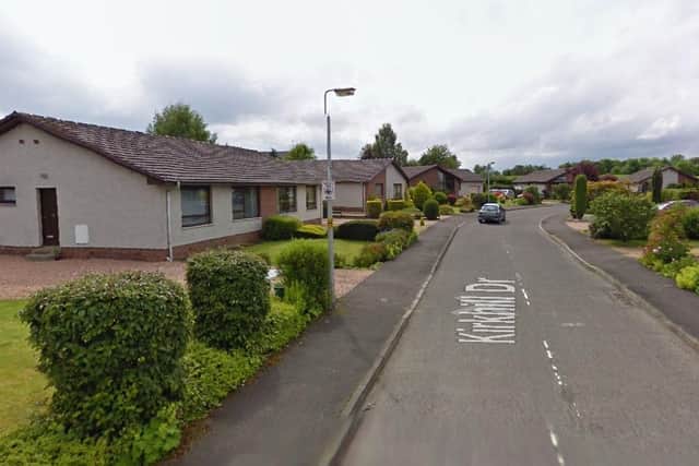 An 86-year-old woman was found by family members injured within her address at Kirkhill Drive at around 9.30pm on Friday, May 28 (Photo: Google Maps).