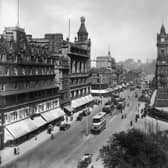 Princes Street in Edinburgh, pictured in around 1910, has always been evolving (Picture: Hulton Archive/Getty Images)