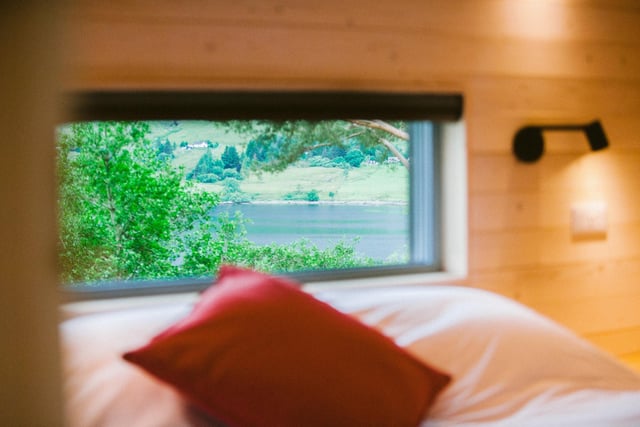 Wake up to views over the loch from the comfy king size bed (or two full size singles) in every bedroom.