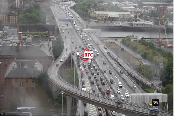 The five-vehicle crash happened at around 5.30pm on Thursday June 24 on the Kingston Bridge in Glasgow.