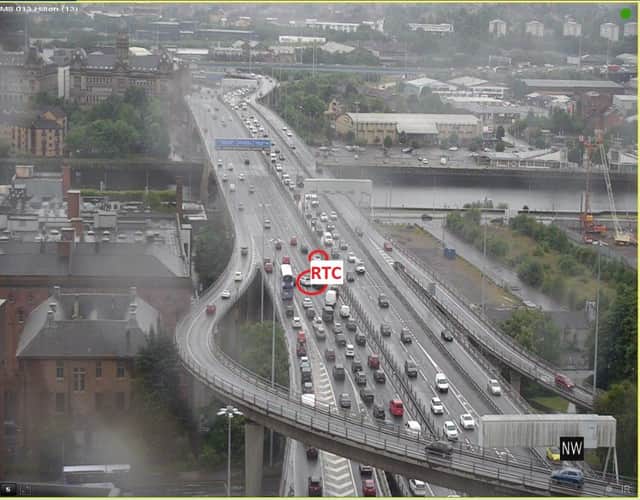 The five-vehicle crash happened at around 5.30pm on Thursday June 24 on the Kingston Bridge in Glasgow.