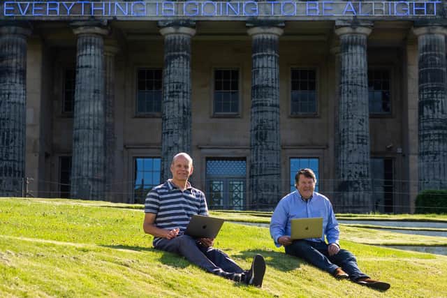 Alistair Forbes, left, and Peter Jaco co-founded the organisation that now has a team of 850. Picture: Alex Hewitt.