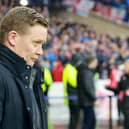 Aberdeen manager Barry Robson during the Viaplay Cup final against Rangers.