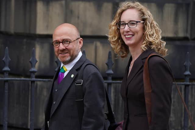Scottish Green Party co-leaders Patrick Harvie and Lorna Slater
