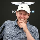 Bob MacIntyre smiles during a press conference prior to the Genesis Scottish Open at The Renaissance Club in East Lothian. Picture: Octavio Passos/Getty Images.