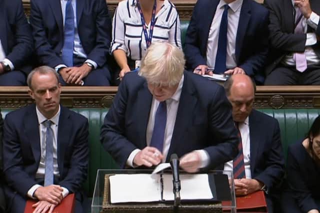 Prime Minister Boris Johnson speaking during the debate on the situation in Afghanistan