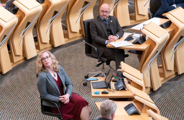 Scottish Green Party co-leaders Patrick Harvie and Lorna Slater have waded into the ongoing row on the Gender Recognition Act (Picture: Jane Barlow - WPA Pool/Getty Images)