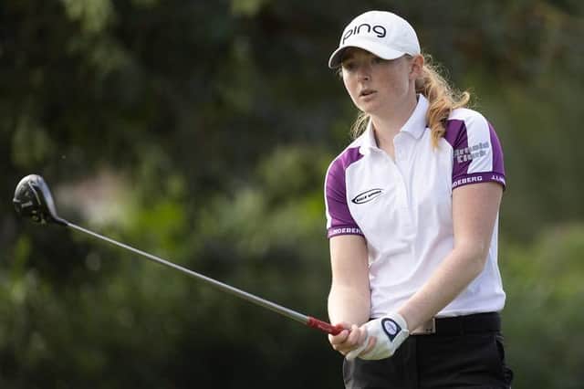 Louise Duncan in action during the LET Q-School Final at La Manga in Spain. Picture: Tristan Jones/LET.
