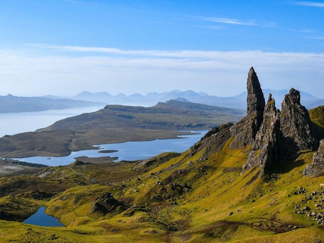 Stretching out across 165,625 hectares, the Isle of Skye is Scotland's second largest island. The northernmost of the Inner Hebrides islands, Skye's dominant geographical feature is the rocky Cuillin mountain range.