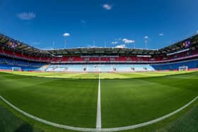 Scotland will face Norway in the Ullevaal Stadion in Euro 2024 qualifying. (Photo by Ash Donelon/Manchester United via Getty Images)