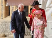US President Joe Biden speaks with the late Queen Elizabeth during a visit to Windsor Castle in June last year (Picture: Chris Jackson/pool/AFP via Getty Images)