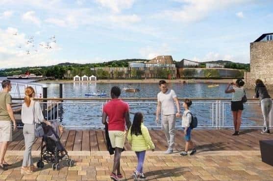 A design image of how Flamingo Land at Loch Lomond would have looked