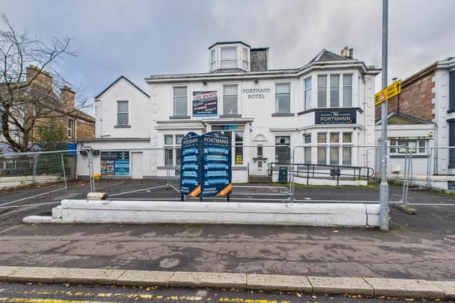 Portmann Hotel in Kilmarnock is said to offer potential for continued use, residential conversion, aparthotel or sub-division.