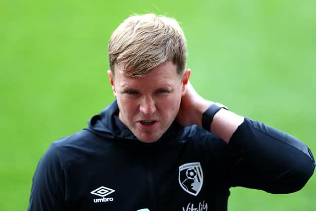 Eddie Howe has had plenty to think about as Celtic have stepped up their pursuit of him. (Photo by Michael Steele/Getty Images)