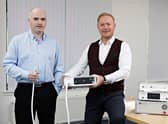From left: founders Eamon McErlean and Gary Beale, who met during post-graduate studies at Heriot-Watt University. Picture: Lewis J Houghton.