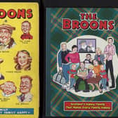 The first edition of The Broons annual, which was published in 1939, along with the more recent compilation.