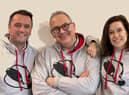 From left: Clevermed chief technology officer Chris Koiak, founder Peter Badger, and CEO Jane Stephenson. Picture: contributed.