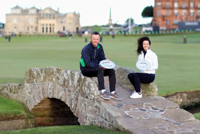 Michael Hoey and Maeve Danaher won the team event in the 20th Alfred Dunhill Links Championship. Picture: Richard Heathcote/Getty Images.