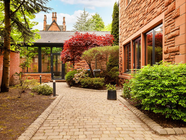 There is a garage with room for two cars and a patio seating area in the grounds.
Contact: Savills