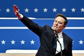 Tesla and SpaceX CEO Elon Musk's gesture at Donald Trump's inaugural parade was likened by many observers to a Nazi salute (Picture: Angela Weiss/ AFP)