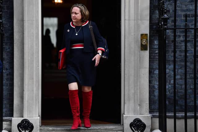 Anne-Marie Trevelyan leaves Downing Street after attending the first post-reshuffle Cabinet meeting on Friday (Picture: Ben Stansall/AFP via Getty Images)
