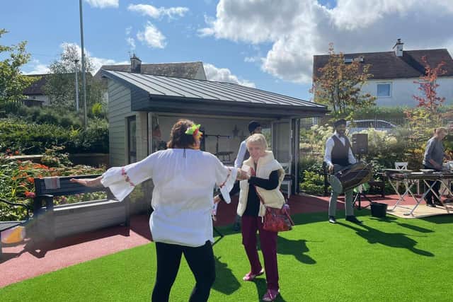 Residents dance at Cramond's charity party