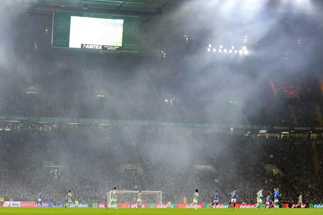 Celtic Park only had home fans for the last derby against Rangers.