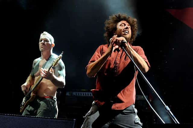 Rage Against The Machine will be playing at the Royal Highland Centre in Edinburgh in August. Picture: Kevin Winter/Getty Images