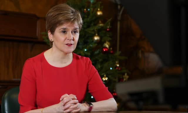 First Minister Nicola Sturgeon delivers her Christmas message.